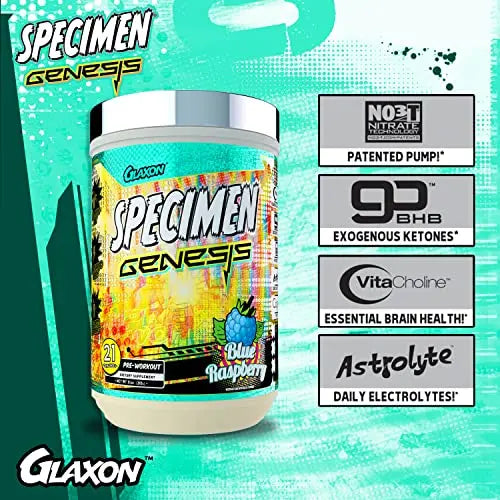 Specimen Full Spectrum High Stimulant Pre-Workout Powder | Supercharged Energy Glaxon Au supplements
