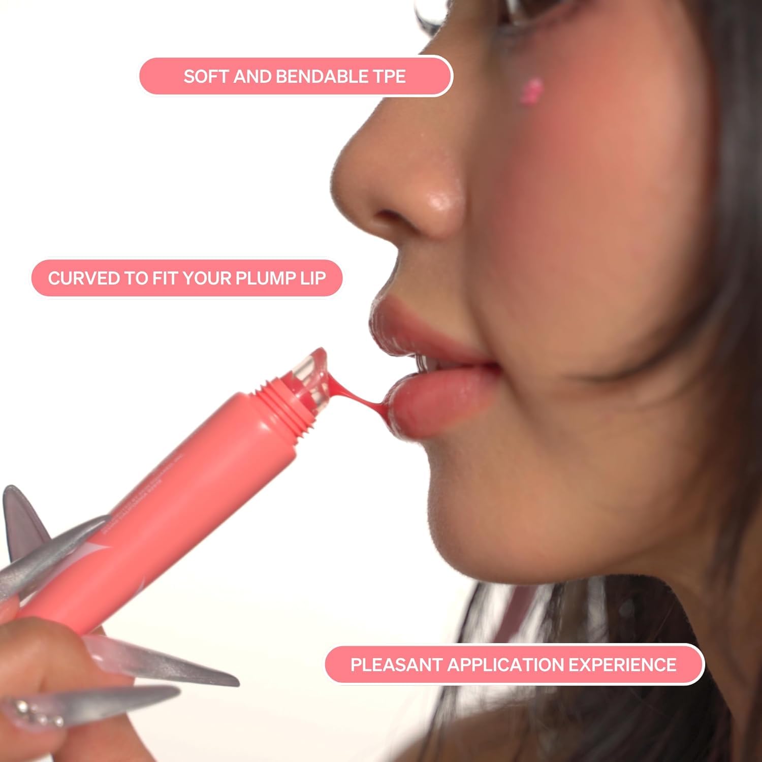 KNEMO LipLock Jelly Serum for Dry Lips, Long-Lasting, Hydrating, Plumping, Glossy Mask