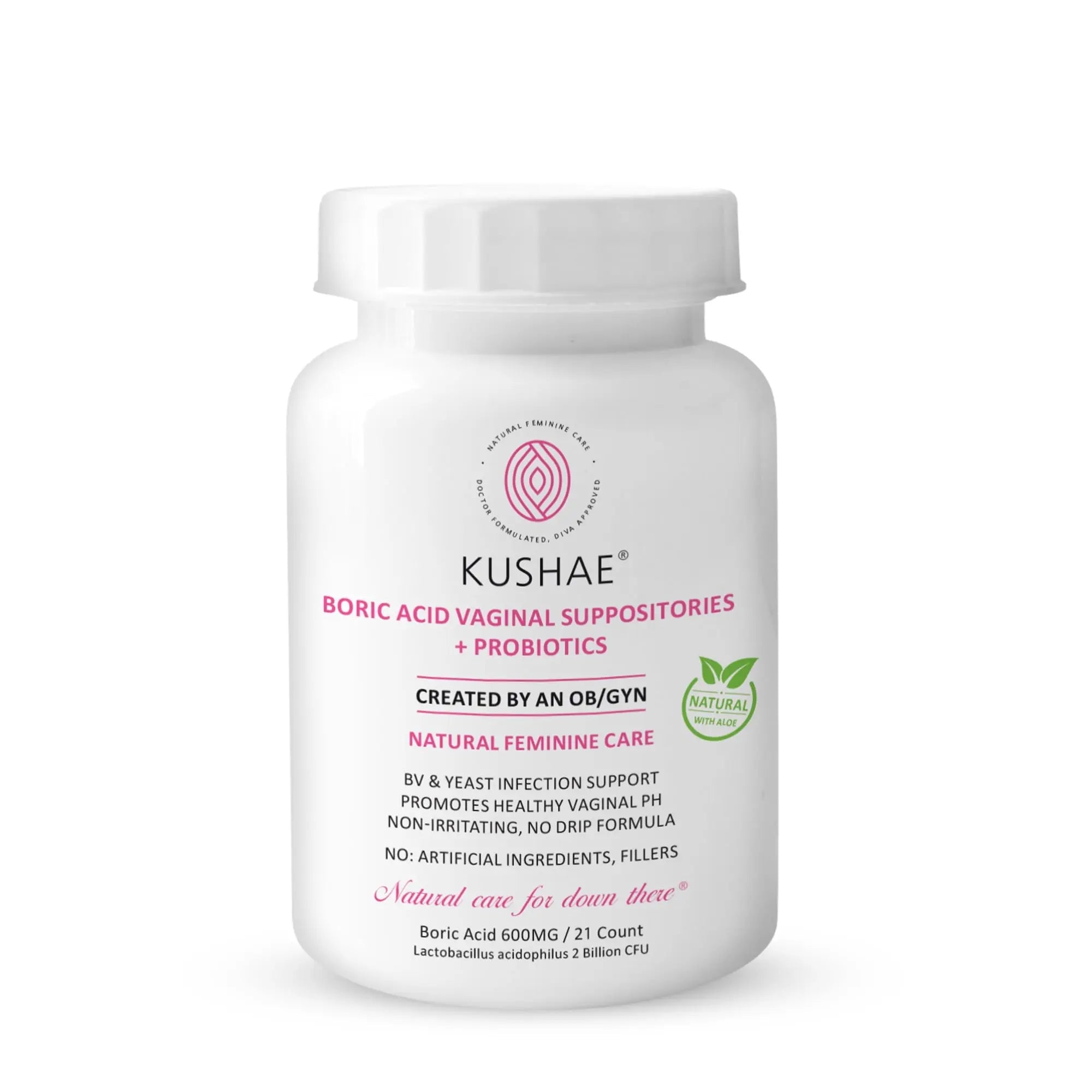 Kushae Boric Acid Suppositories with Applicator, All-Natural Boric Acid Suppositories for Women Kushae Au supplements