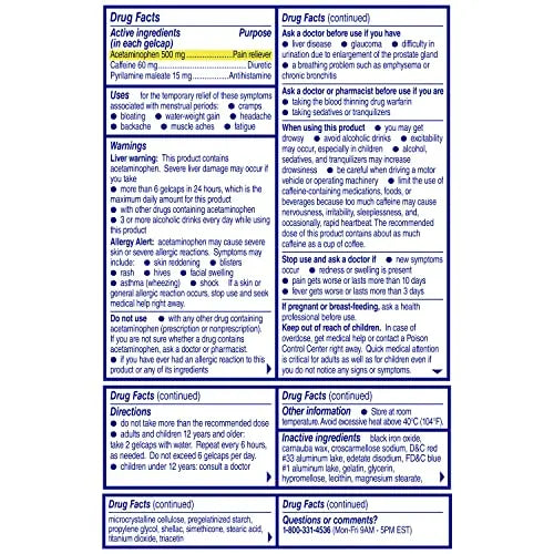 Midol Complete Gelcaps 24ct: Midol Complete Menstrual Pain Relief Gelcaps with Acetaminophen Midol Au supplements