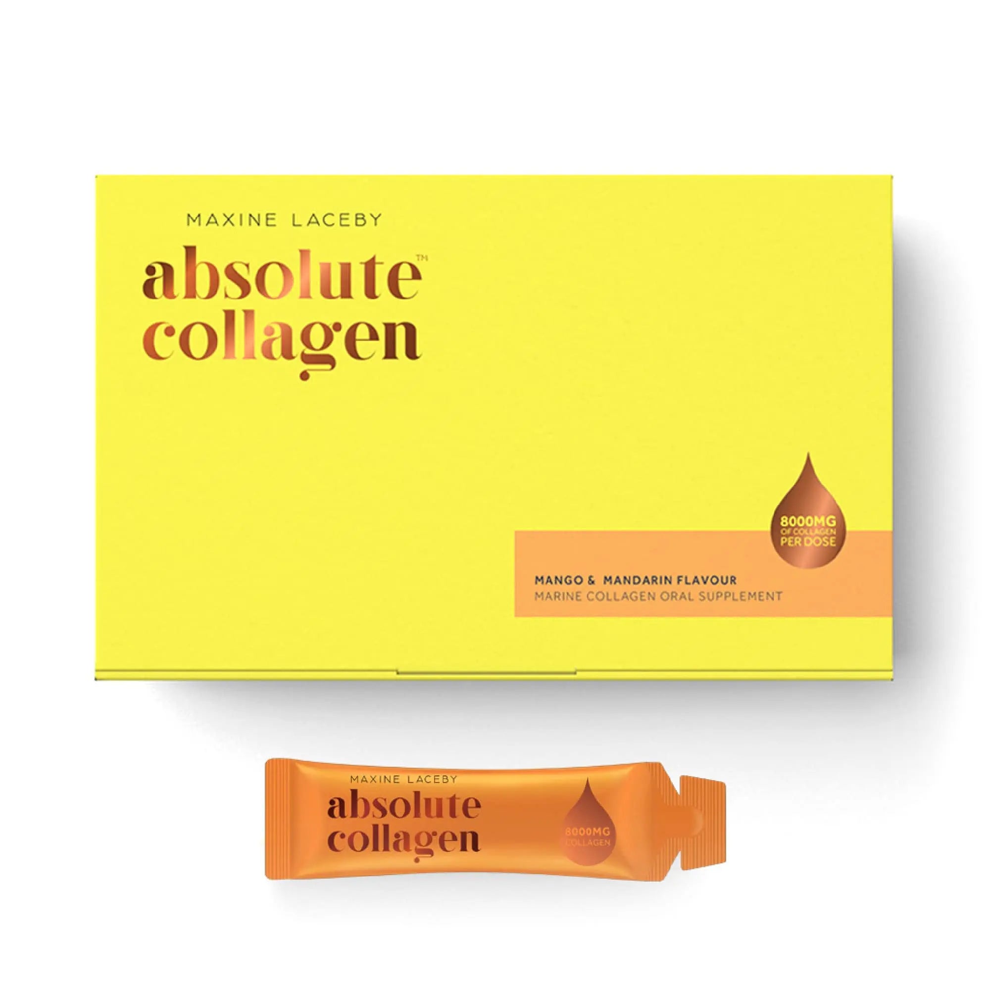 Absolute Collagen Marine Liquid Collagen Supplement for Women - 8000mg Collagen in Each Sachet Absolute Collagen Au supplements