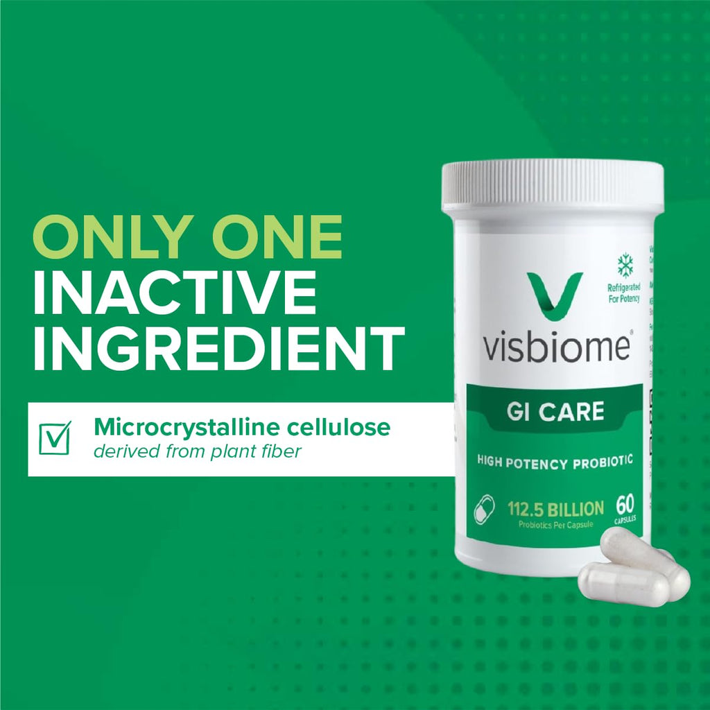Visbiome® GI Care - High Potency Probiotic - 112.5 Billion CFU Live Probiotics, Original De Simone Formulation