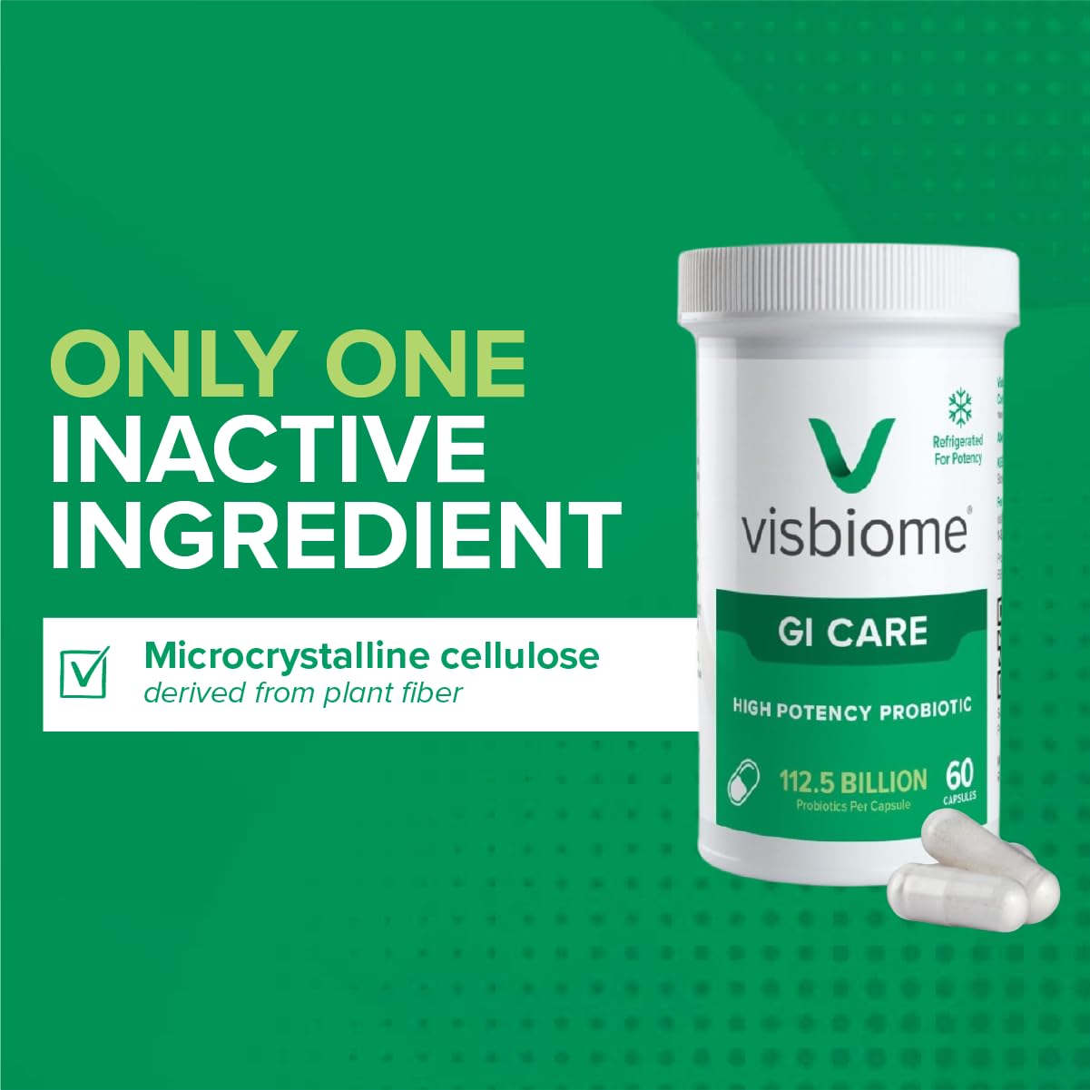 Visbiome® GI Care - High Potency Probiotic - 112.5 Billion CFU Live Probiotics, Original De Simone Formulation
