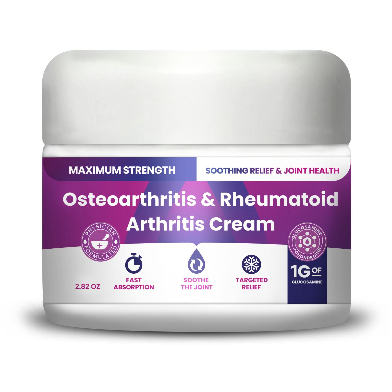 Osteoarthritis And Rhematoid Arthritis Cream By PMT – Soothing Relief For Your Knees and Hands. Includes 1 Gram Of Glucosamine; Arnica, Arginine, Glucosamine, Aloe - Cooling relief for Hands and Knees M PAIN MANAGEMENT TECHNOLOGIES Au supplements