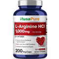 NusaPure L-Arginine 1000 mg 200 Veggie Capsules (Non-GMO, Vegetarian, Vegan) NusaPure Au supplements