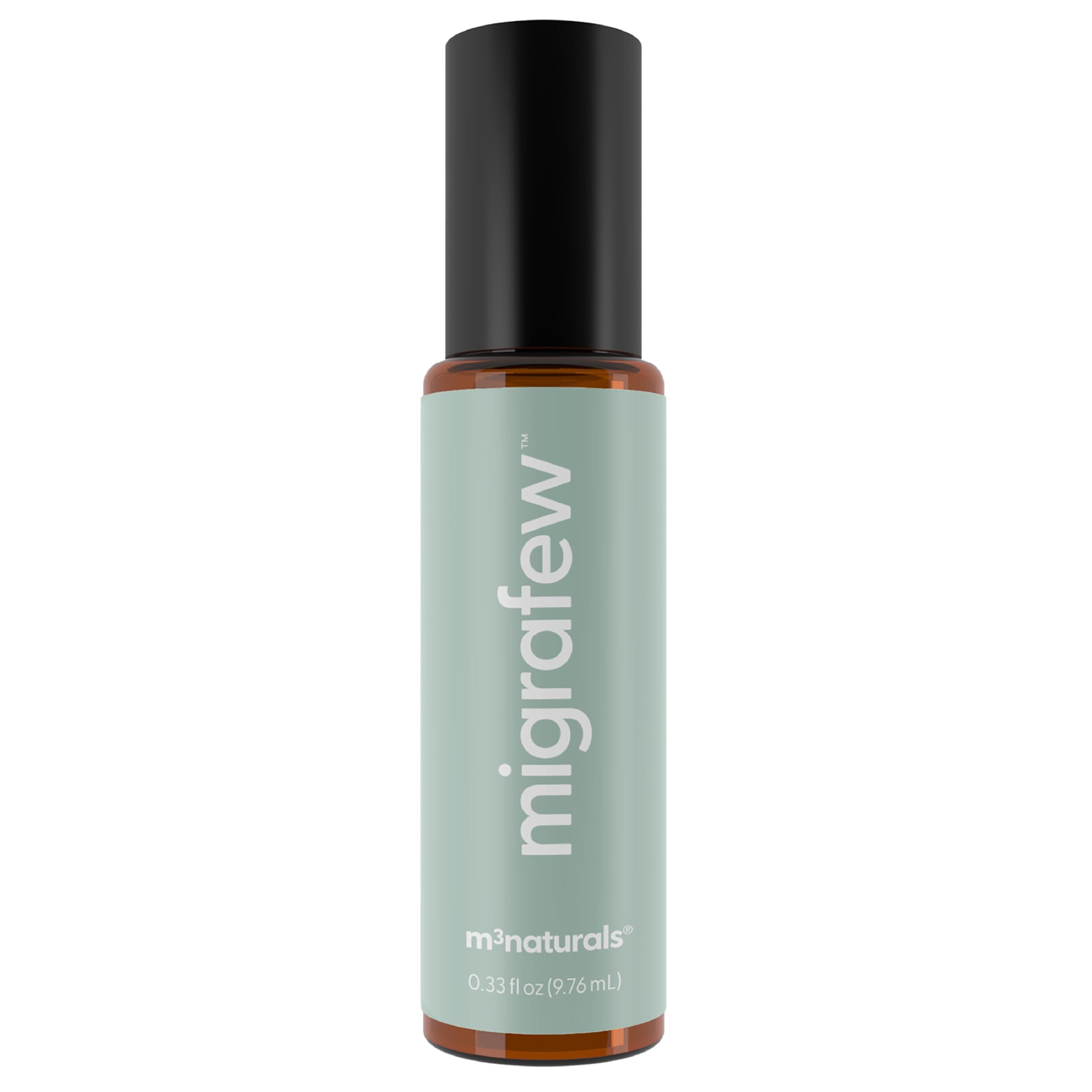 MigraFew Aromatherapy Migraine Roll On | Compact Headache Relief with Cooling Metal Roller for Head Tension and Pressure, Made with Peppermint, Spearmint and Lavender Essential Oils (0.33 FL oz) by M3 M3 Naturals Au supplements