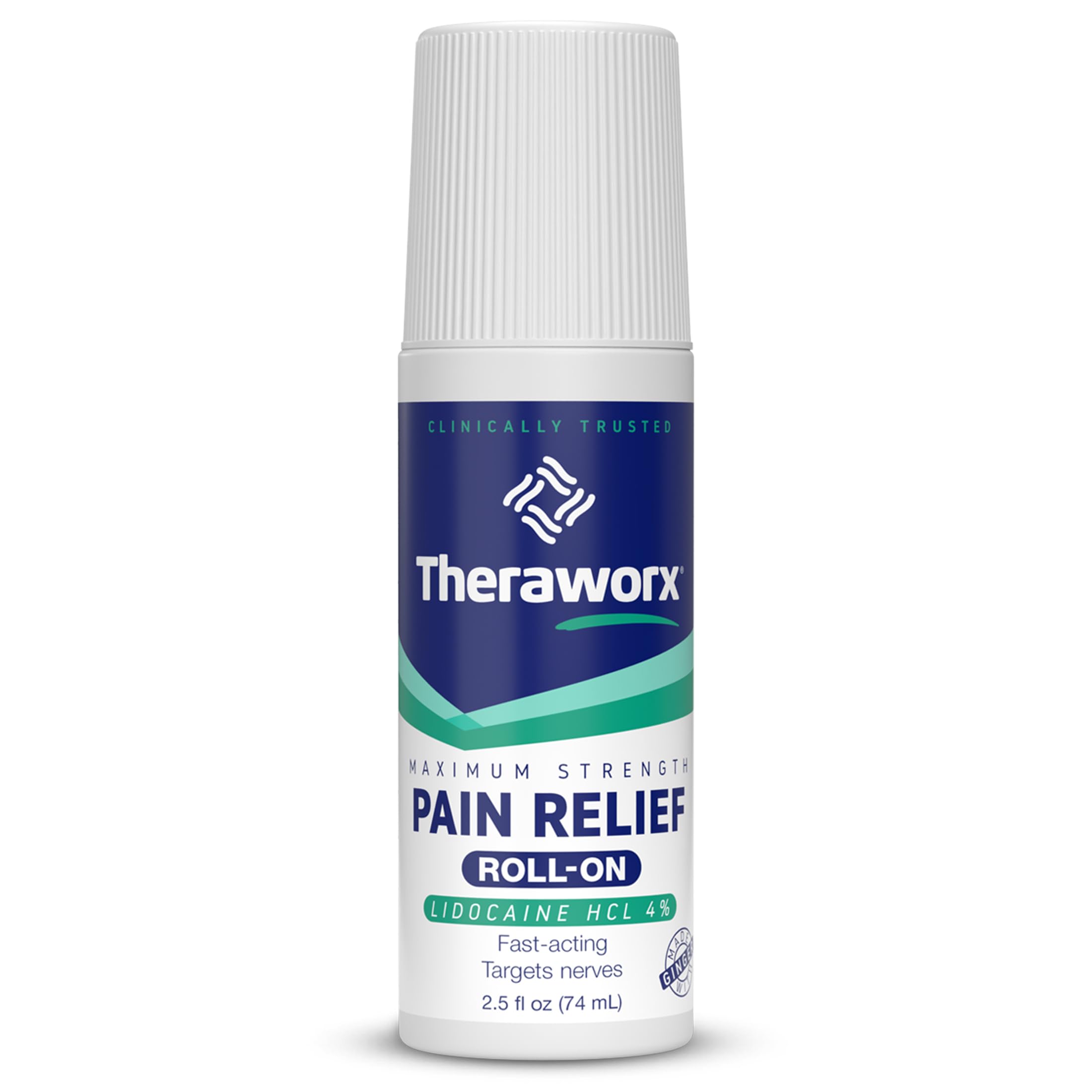 Theraworx Maximum Strength Pain Relief Roll-On with Lidocaine, Fast-Acting - 2.5 Oz - 1 Count Theraworx Au supplements