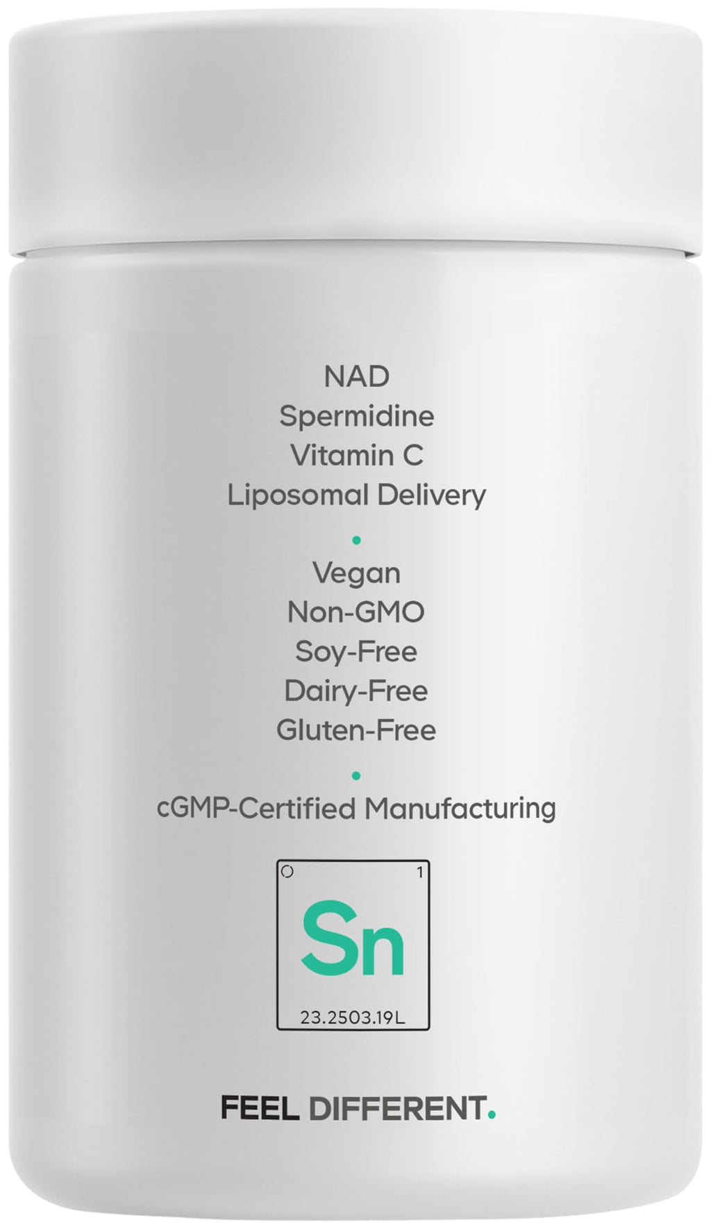Codeage Liposomal Spermidine NAD+ Spermidine Supplement - 500 Mg NAD+ Vitamin C - Liposomal Delivery - Nicotinamide Adenine Dinucleotide Pills - 1 Capsule Per Serving - Vegan, Non-GMO - 30 Capsules Codeage Au supplements