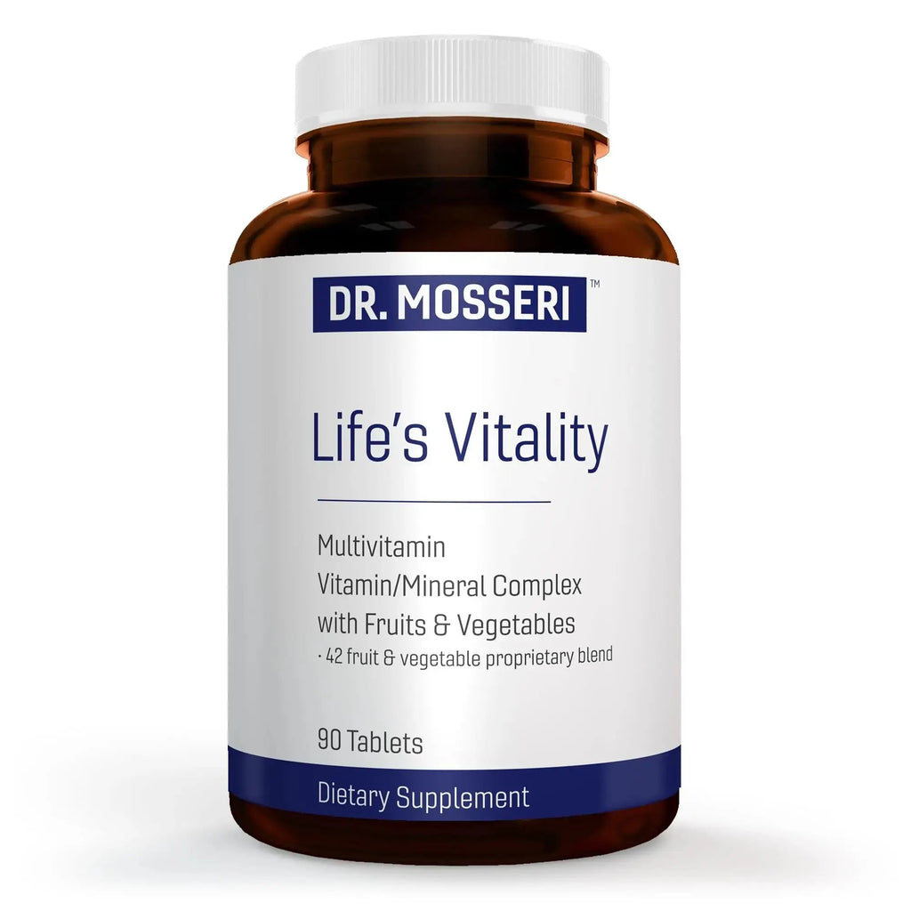 DR. MOSSERI Life's Vitality Vegan Multivitamin for Men & Women – Non-GMO Formula with 42 Fruits and Vegetables, Daily Multivitamin and Mineral Complex DR. MOSSERI Au supplements