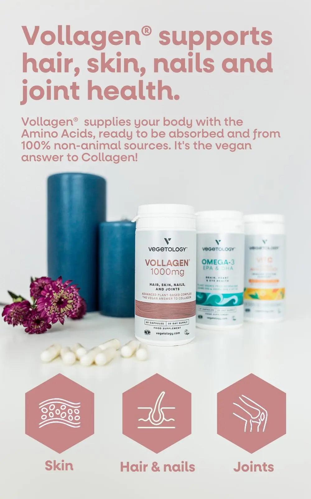 Vegetology Vollagen® Plant Based Complex – Plant Based Protein Alternative to Collagen VEGETOLOGY Au supplements