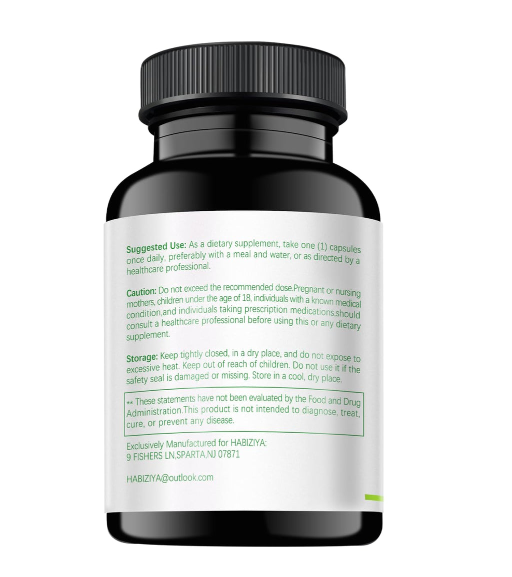 HABIZIYA Cortisol Manager Supplement for Women and Men Adrenal Support with Ashwagandha, Rhodiola Rosea, Holy Basil, Mood & Sleep Support - Non-GMO, Vegan Capsules (60 Count) HABIZIYA Au supplements