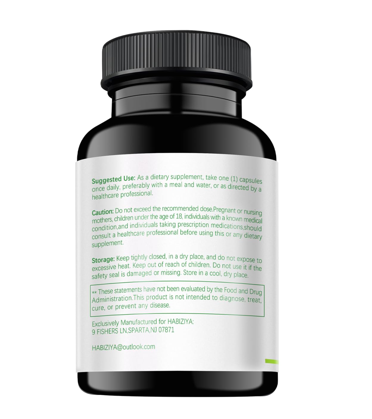 HABIZIYA Cortisol Manager Supplement for Women and Men Adrenal Support with Ashwagandha, Rhodiola Rosea, Holy Basil, Mood & Sleep Support - Non-GMO, Vegan Capsules (60 Count) HABIZIYA Au supplements