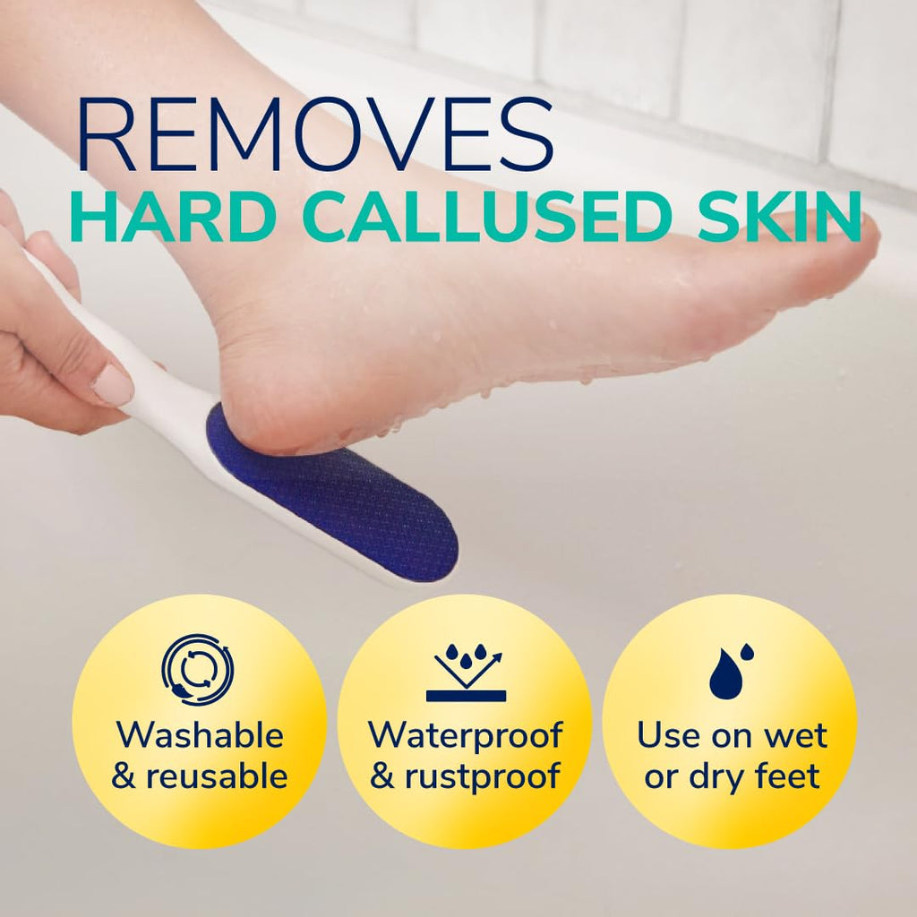 Dr. Scholl's Hard Skin Remover Nano Glass Foot File - Foot Callus Remover, Durable Foot Scrubber