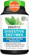 Zenwise Health Digestive Enzymes - Probiotic Multi Enzymes with Probiotics Zenwise Health Au supplements
