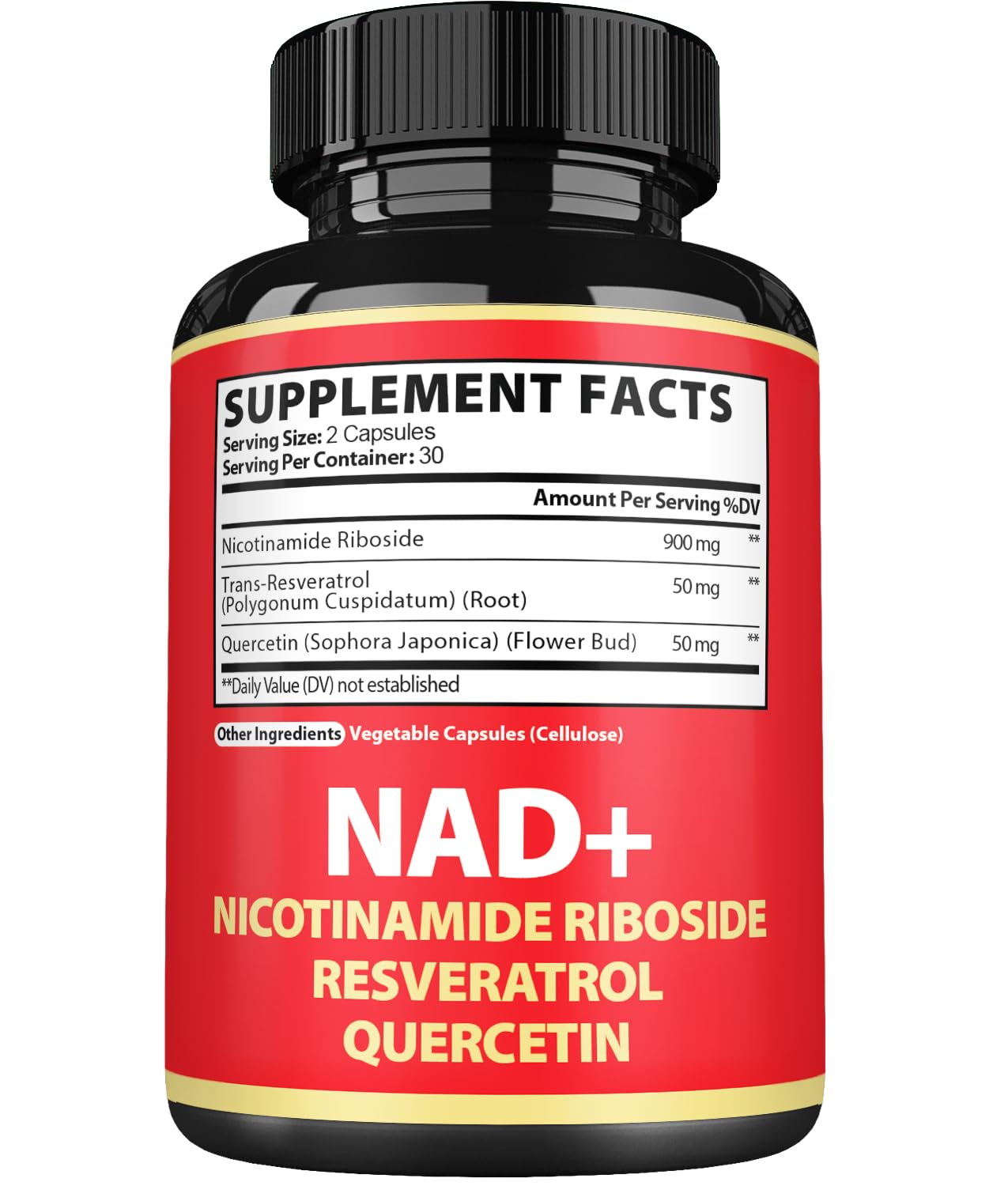 Satoomi NAD Supplement with Nicotinamide Riboside NR, Resveratrol, Quercetin - 60 Count - 30 Days Satoomi Au supplements