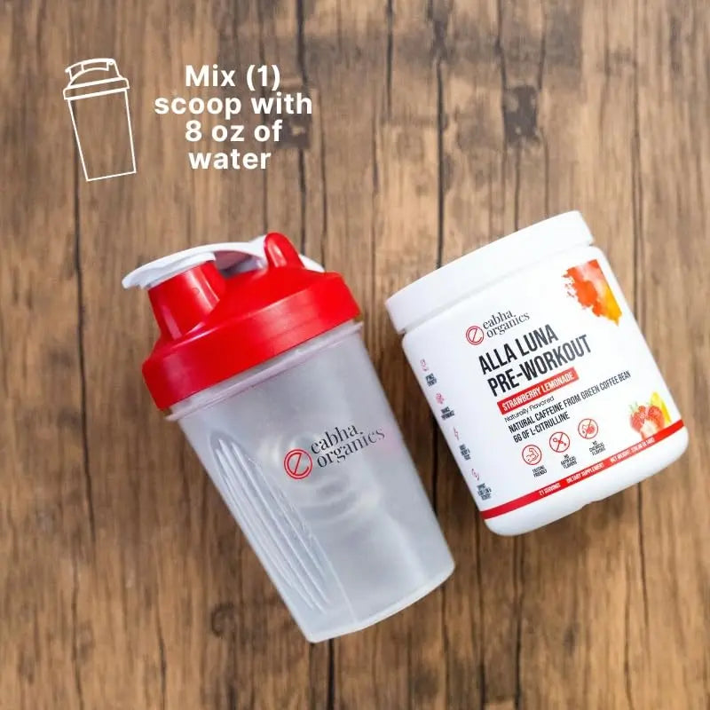 Eabha Organics Alla Luna Pre-Workout - Strawberry Lemonade - to Support Energy, Focus Eabha Organics Au supplements