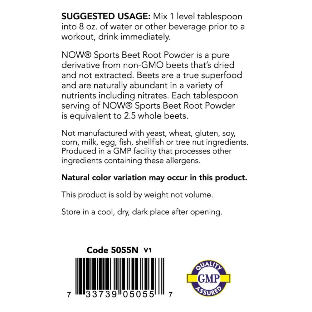 NOW Sports Nutrition, Beet Root Powder, Super Food With Naturally Occurring Nitrates NOW Au supplements