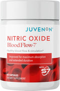Juvenon BloodFlow-7 Nitric Oxide Supplements for Men & Women - Natural Nitric Oxide Booster with Nitrosigine® + S7® - Blood Flow & Circulation Support (1-Pack) Juvenon Au supplements