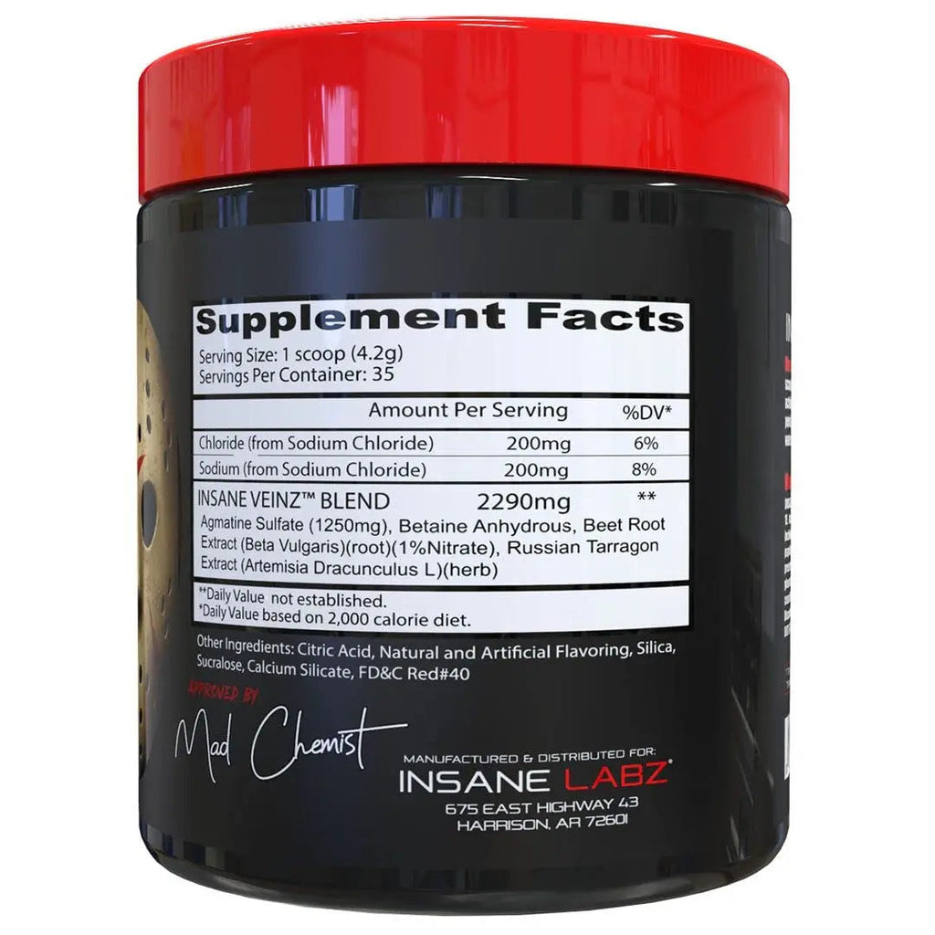 Psychotic, and Insane Veinz, Pre Workout Stack (Fruit Punch) Insane Labz Au supplements