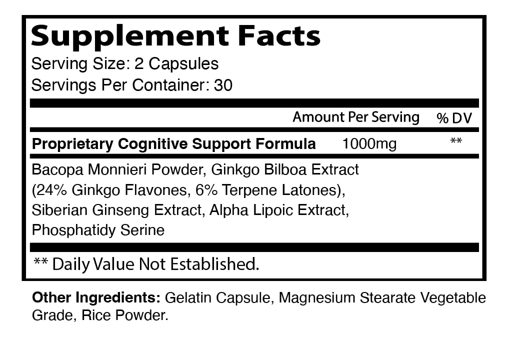 IDEAL PERFORMANCE (2 Pack) Cognigence Focus Nootropic Memory Booster Supplement Pills (120 Capsules) IDEAL PERFORMANCE Au supplements