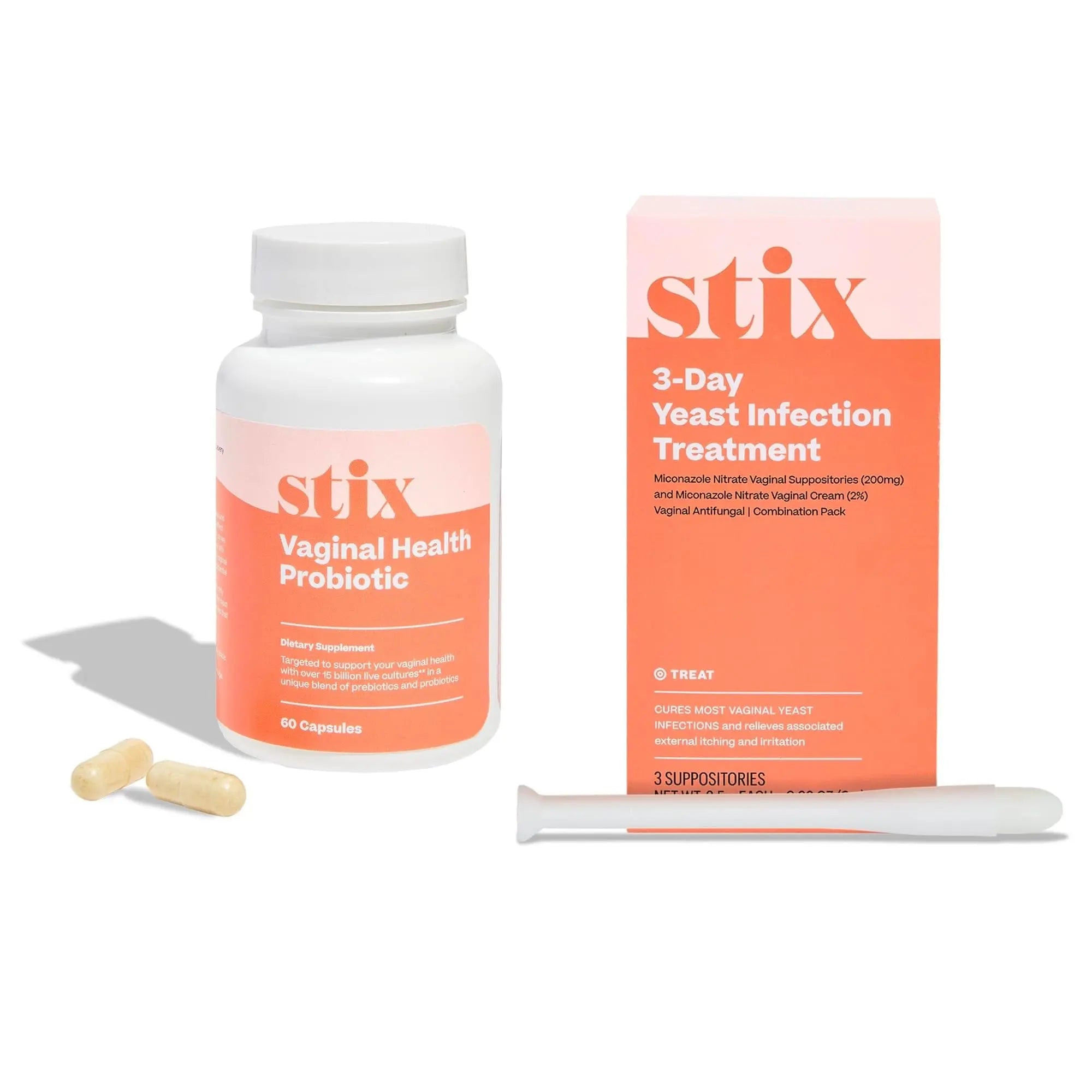 Stix Vaginal Health Probiotic & 3-Day Yeast Infection Treatment - Maintain pH Balance, Vaginal Microbiome Get Stix Au supplements