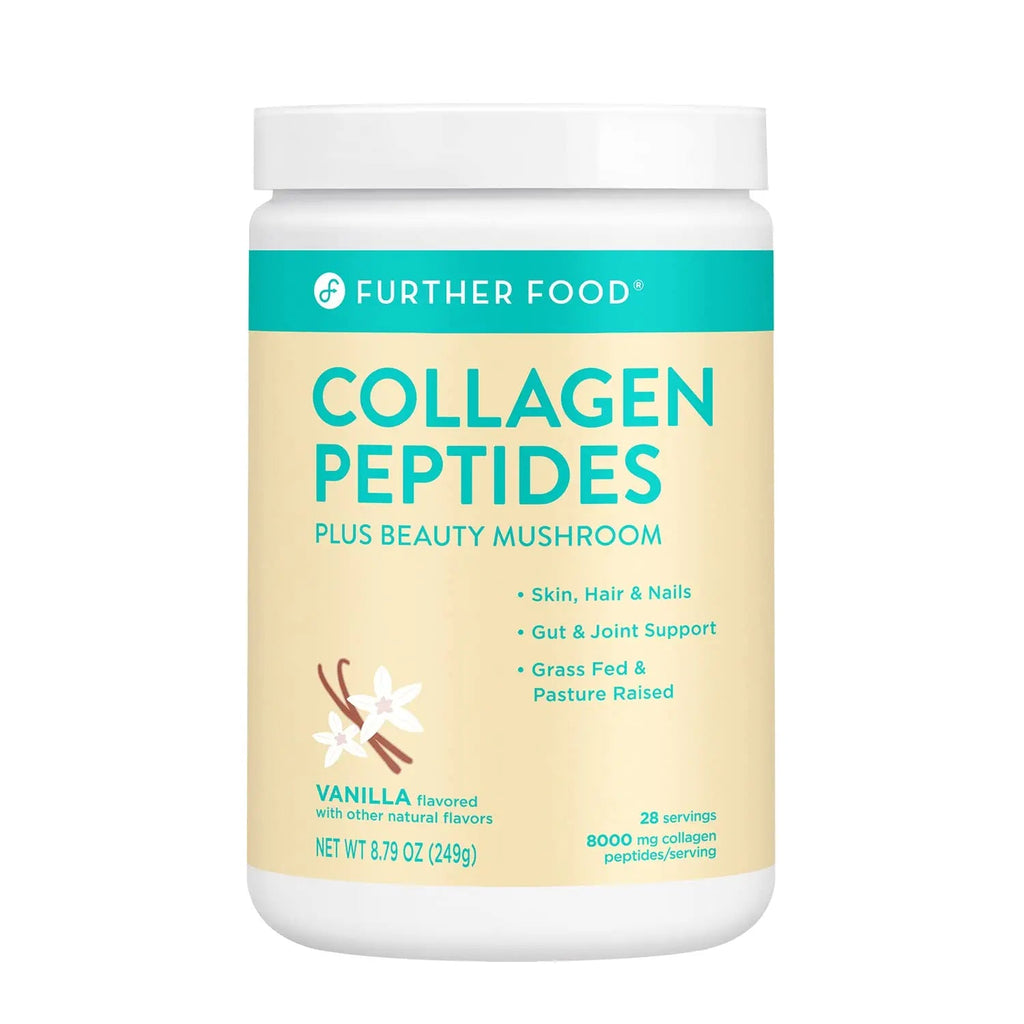 Further Food Collagen Peptides Powder Vanilla Flavored Keto Grass-Fed Collagen Type Further Food Au supplements