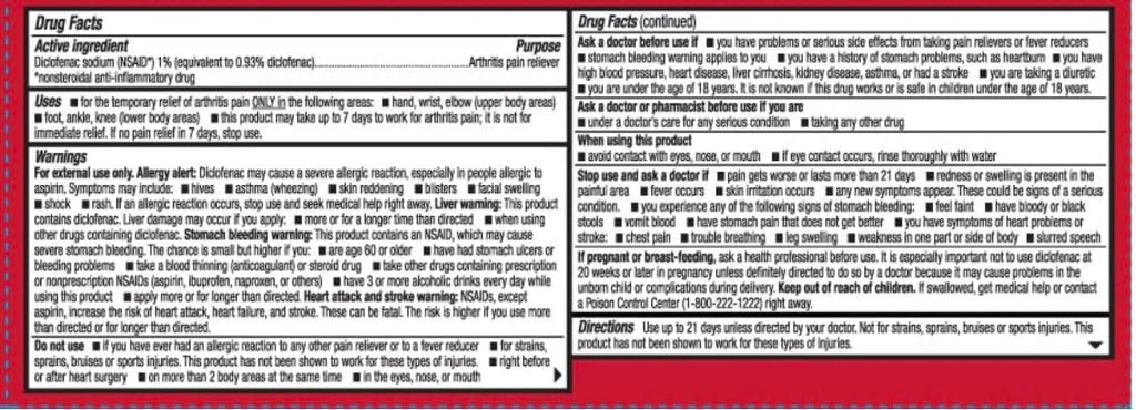 Leader Arthritis Pain Relief Gel, Original Prescription Strength, Diclofenac Sodium Topical Gel 1%, for Adults, Both Men & Women, and Children 12+, Compare to Voltaren, 3.53 Oz Leader Au supplements