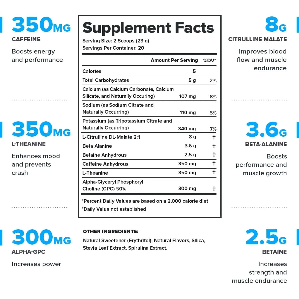 LEGION Pulse Pre Workout Supplement - All Natural Nitric Oxide Preworkout Drink LEGION Au supplements
