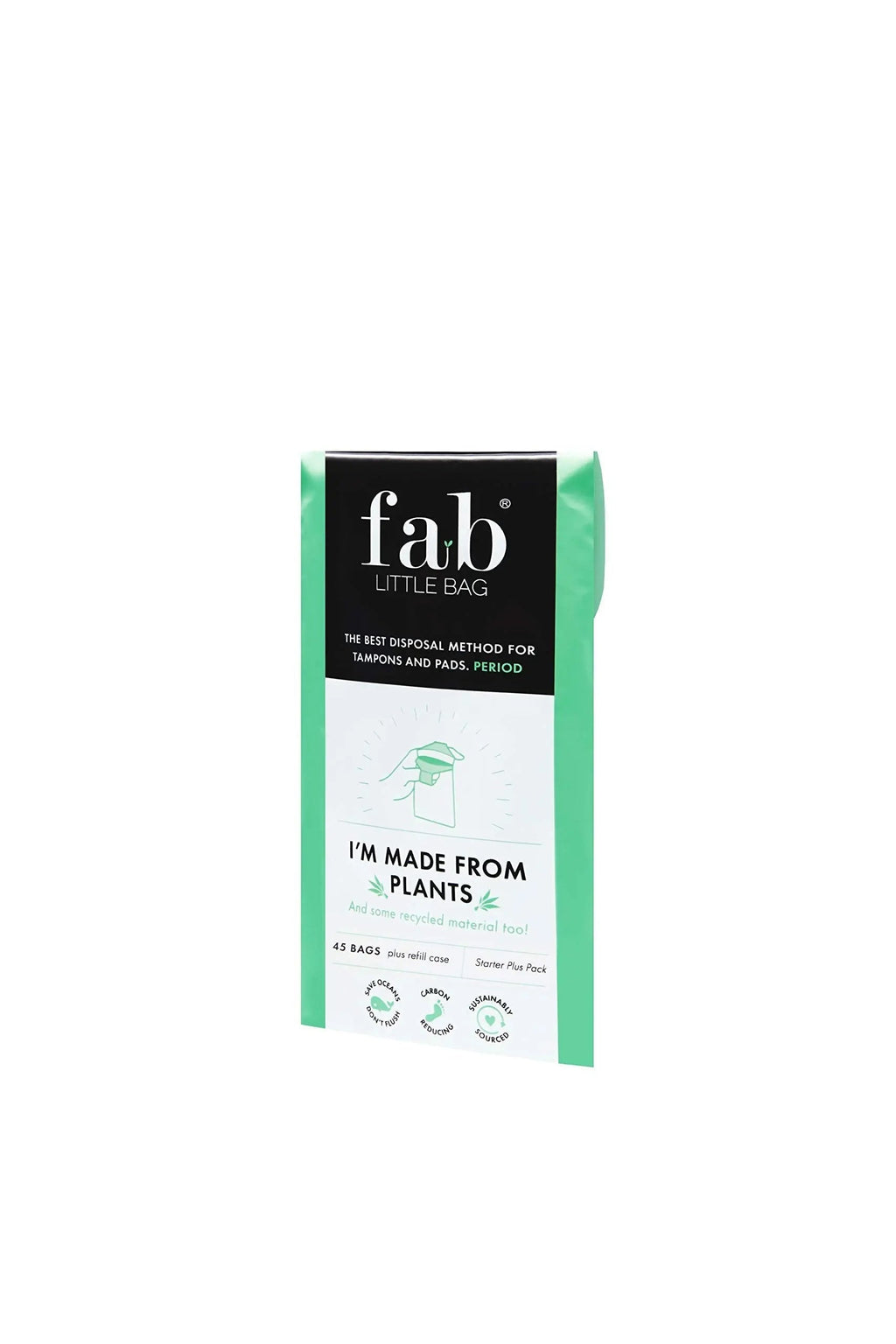 Fab Little Bag Starter Plus Pack - 45 Sanitary Disposal Bags Plus Recyclable Refill Pack Fab Little Bag Au supplements