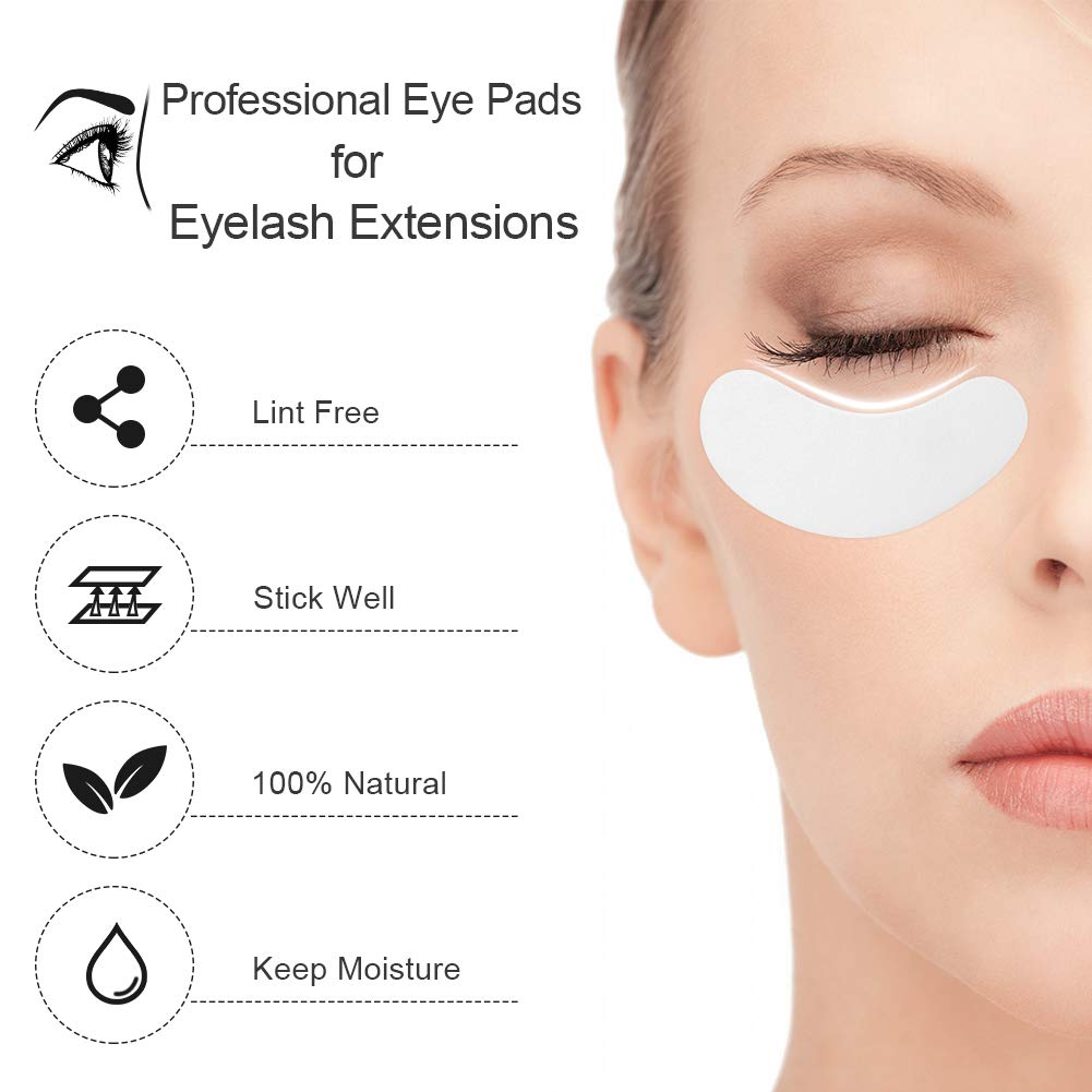 Ocim 100 Pairs Under Eye Pads Lash Extensions,Hydrogel Gel Eye Patches for Lashes Extension/Eyelash Tinting