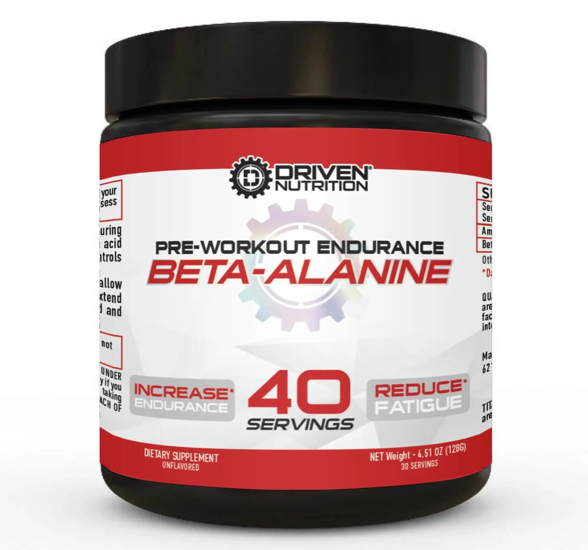 Driven Nutrition Beta Alanine, Unflavored - Preworkout Carnosine Booster for Physical Driven Nutrition Au supplements