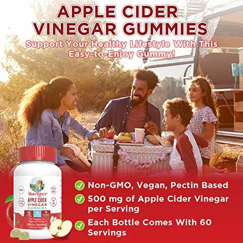 Mary Ruth's Apple Cider Vinegar Gummies, 60 CT MaryRuth Organics Au supplements