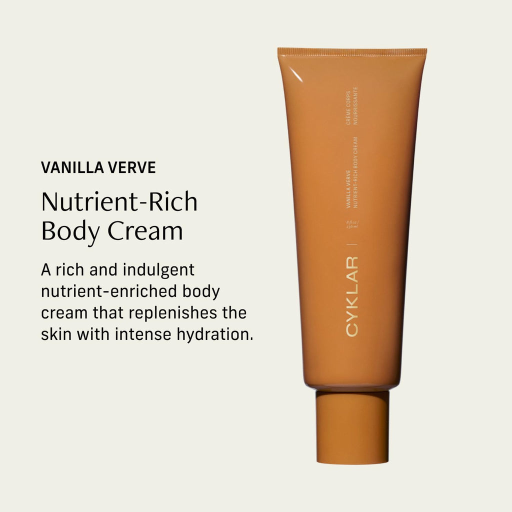 CYKLAR Nutrient Rich Body Cream – Vanilla Verve – Non-Greasy Lotion for 48-Hr Moisture –