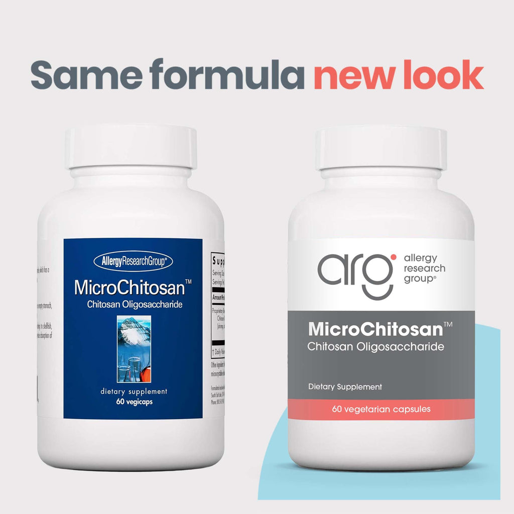 Allergy Research Group MicroChitosan Supplement - Chitosan, Chitosan Oligosaccharide, Cleansing Support Binder, Enhanced Detoxification