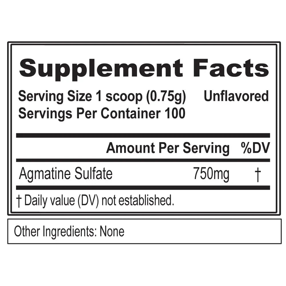 Evlution Agmatine Sulfate Nitric Oxide Powder Nutrition High Strength Agmatine Sulfate Evlution Au supplements