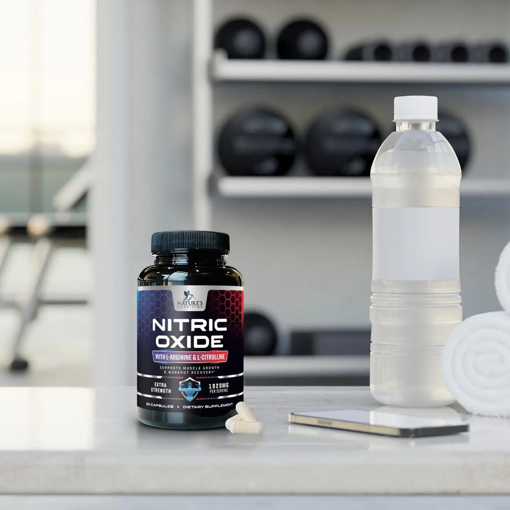 Extra Strength Nitric Oxide Supplement L Arginine 3X Strength - Citrulline Malate, AAKG Nature's Nutrition Au supplements