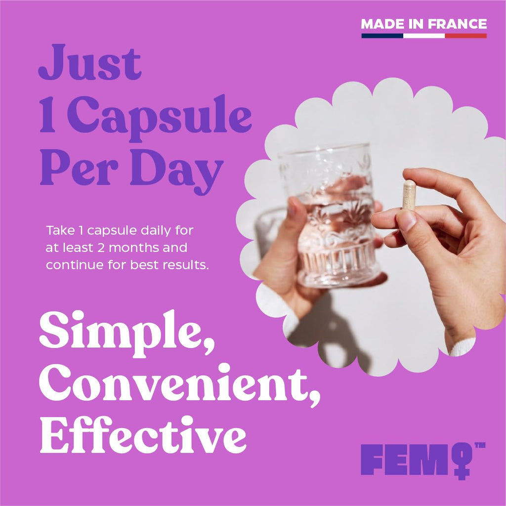 Upsa FEM Perimeno Perimenopause Supplements for Women - Non-Hormonal Pre-Menopause Support for Hot Flashes, Night Sweats, Mood, Sleep & Low Energy - 30 Capsules Upsa Au supplements