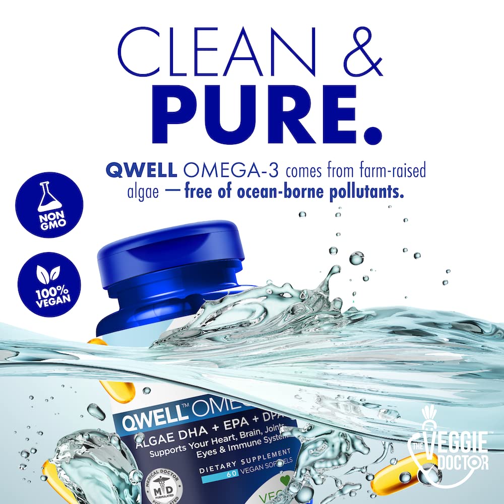 Vegan Omega 3 Supplement – Algae Omega 3 with DHA EPA DPA – Vegan Capsules from Algal – Fish Oil Alternative – Plant-Based Algae Oil Formula – Non-GMO