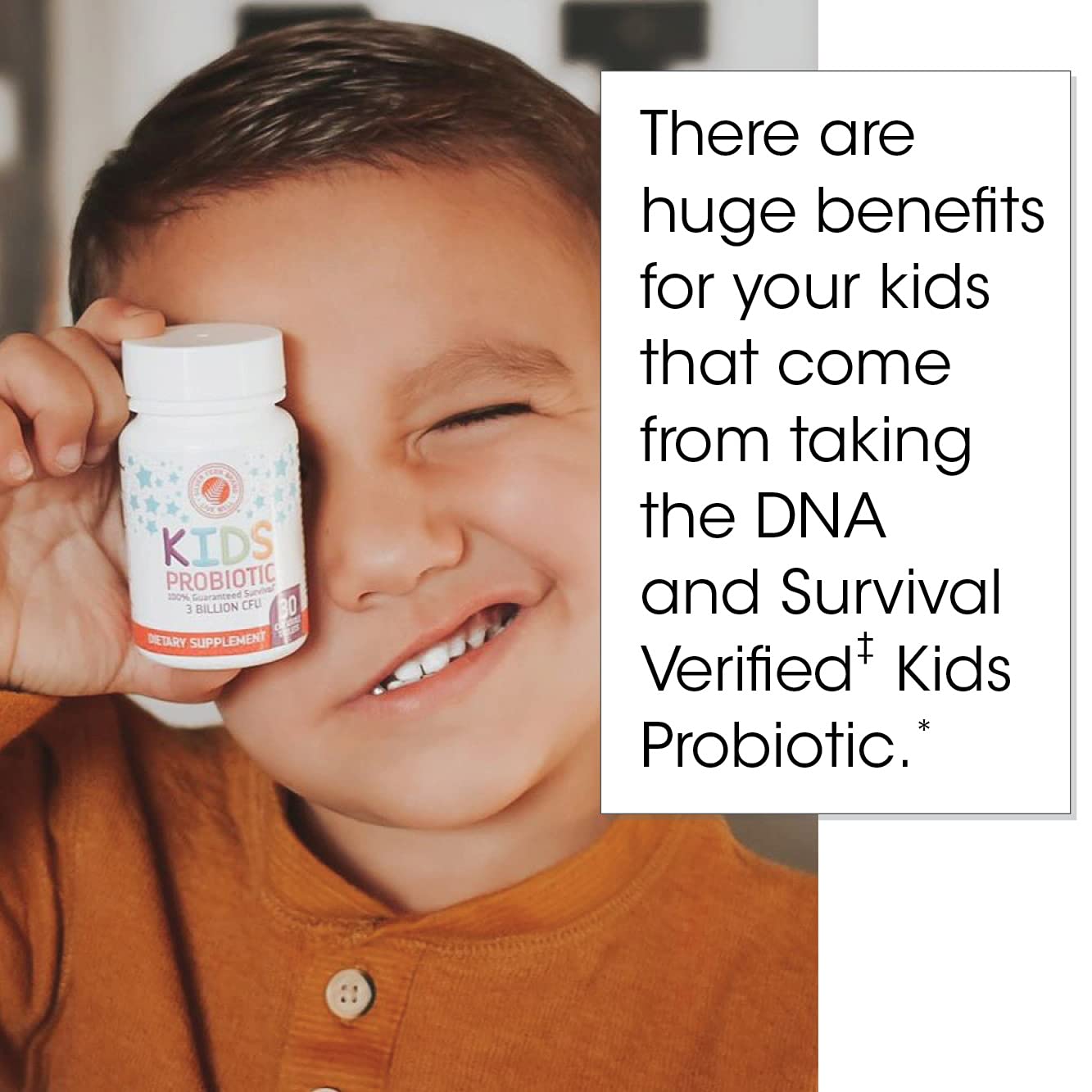 Silver Fern Brand Family Probiotics - Ultimate Adult Probiotic (1 Bottle = 60 Capsules) Plus Ultimate Children's Probiotic for Kids (1 Bottle = 30 Chewables) - Gut Health & Microbiome Support