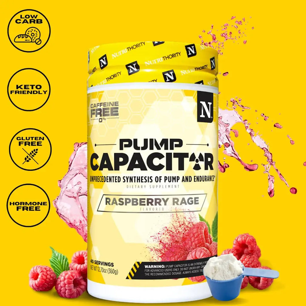Nutrithority Pump Capacitor Non-Stimulant Sugar-Free Pre Workout for Men & Women Nutrithority Au supplements