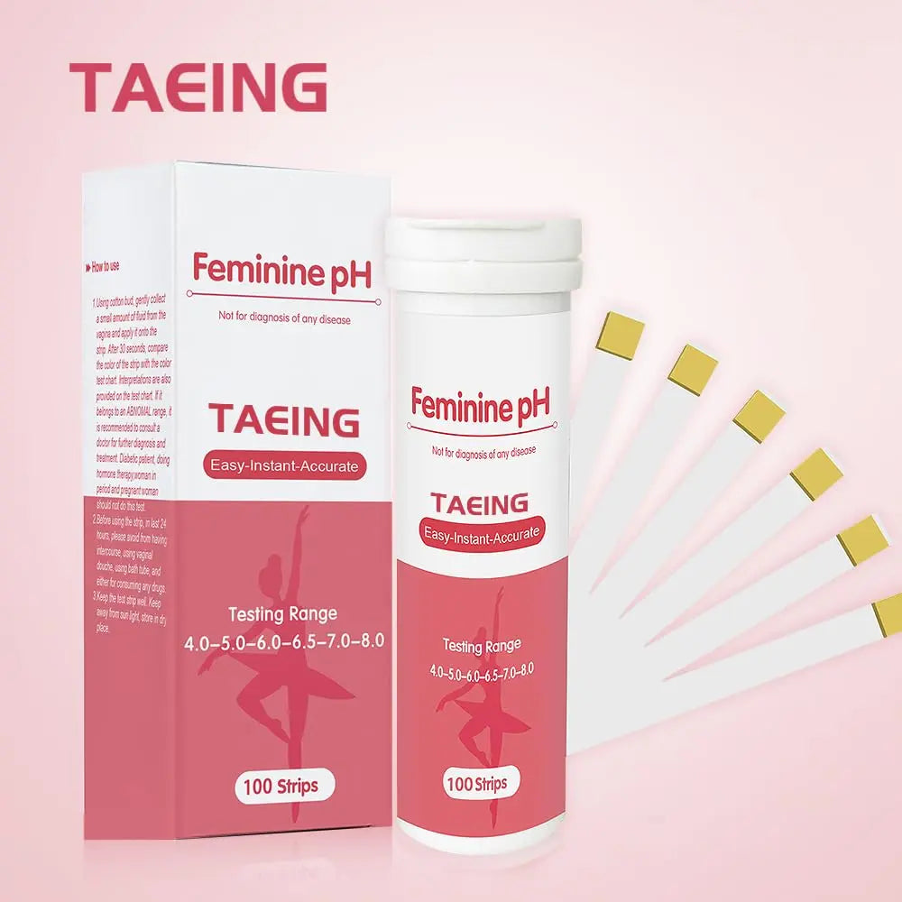 TAEING Vaginal Health pH Test Strips, 100pcs Feminine pH Test for Women, pH-Balance Monitor My Store Au supplements