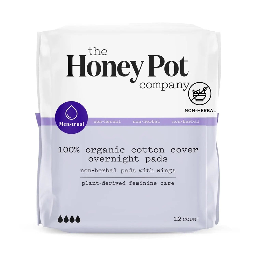 The Honey Pot Company - Non-Herbal Overnight Pads with Wings - Organic Pads for Women The Honey Pot Company Au supplements