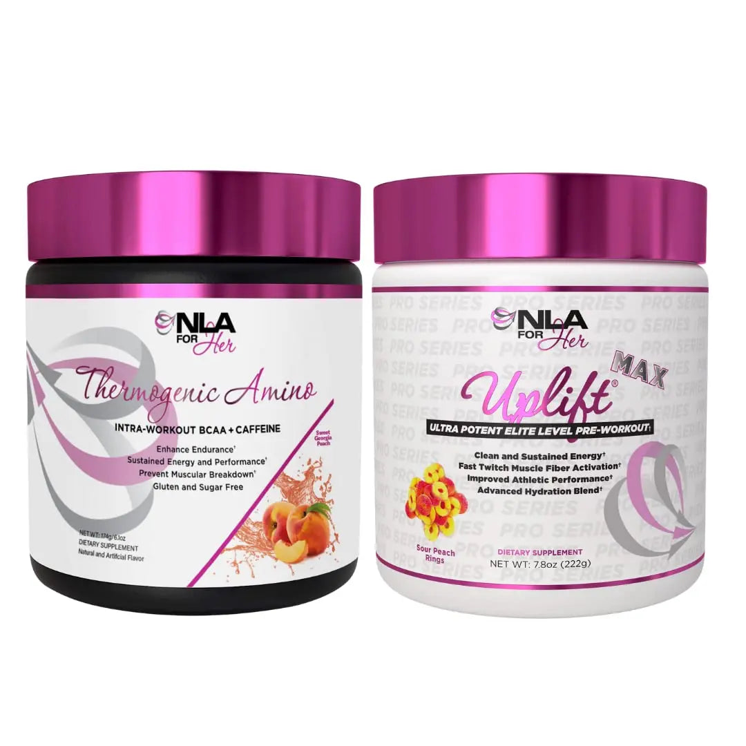 NLA for Her Pre/Intra Workout Stack (Includes Her Thermogenic Amino Georgia Peach NLA for Her Au supplements