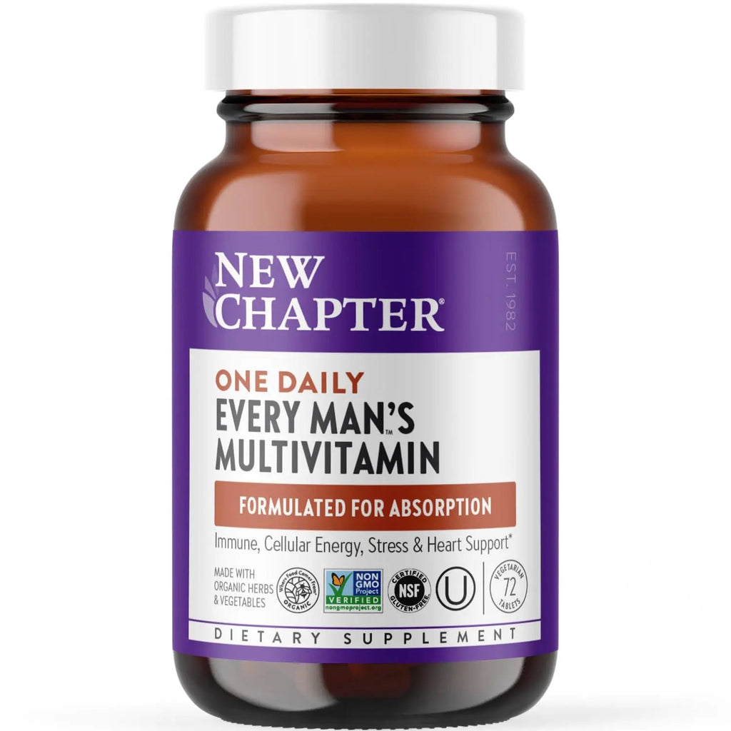 New Chapter Men’s Multivitamin, B6, Extra B12, D3, Vitamin C & Zinc, Immune, Heart, Cellular Energy, and Brain Health New Chapter Au supplements