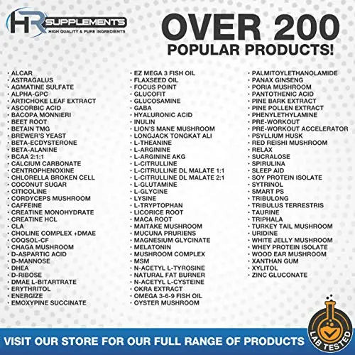 HR Supplements L-Citrulline DL-Malate 2:1 Powder, 1 Kilogram (2.2 Lbs), Unflavored Hard Rhino Au supplements