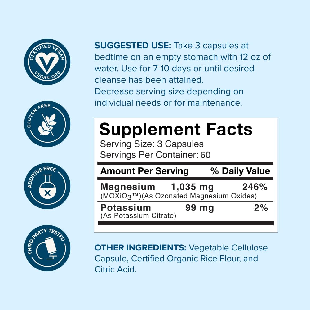 nbpure MagO7 - Natural Colon Cleanse & Detox - Occasional Constipation Relief, Stool Softener, & Bloating Support for Men & Women