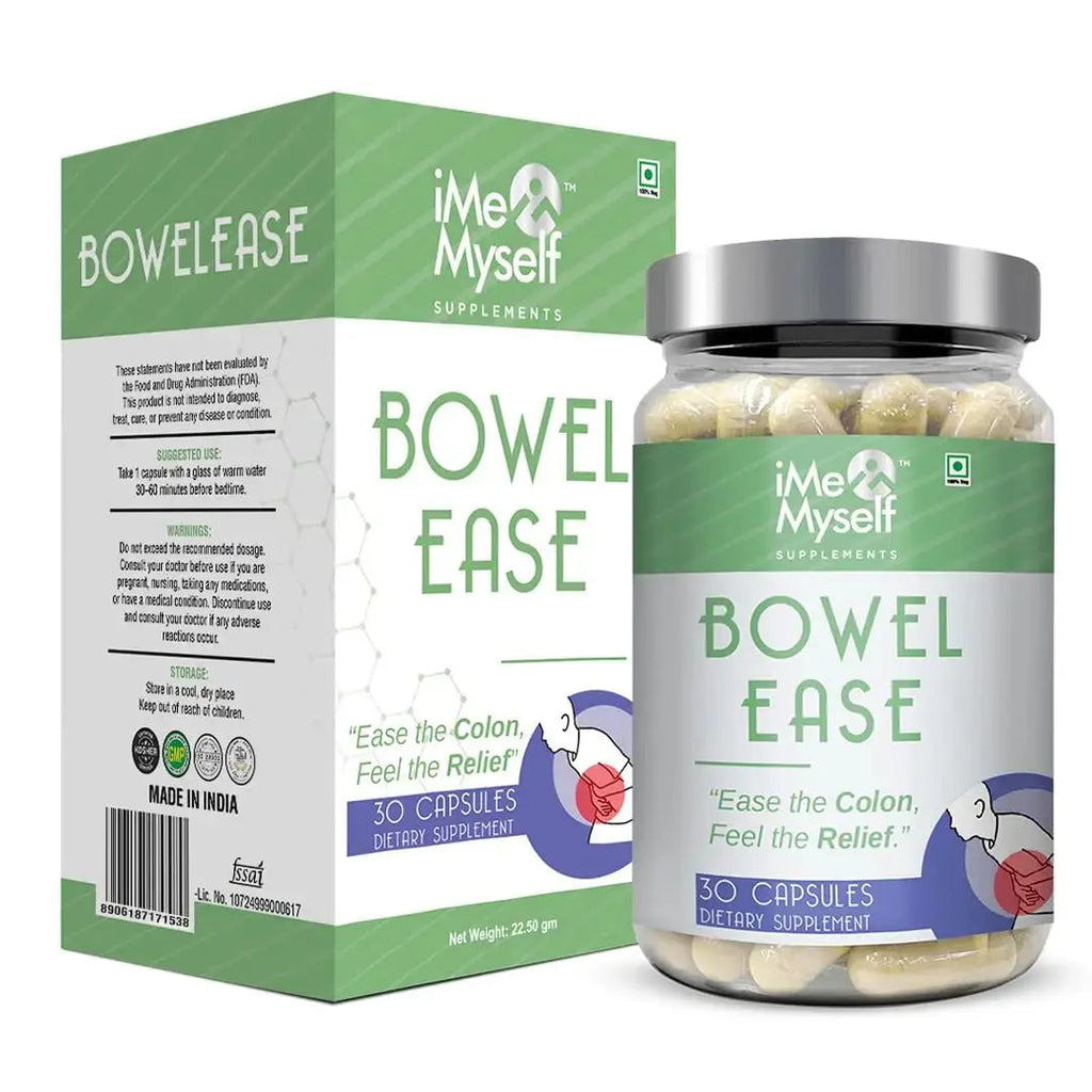iMeMyself Bowel Ease – 30 Plant-Based Capsules | Gentle Bowel Support with Herbal Extracts & Vitamins iMeMyself Au supplements