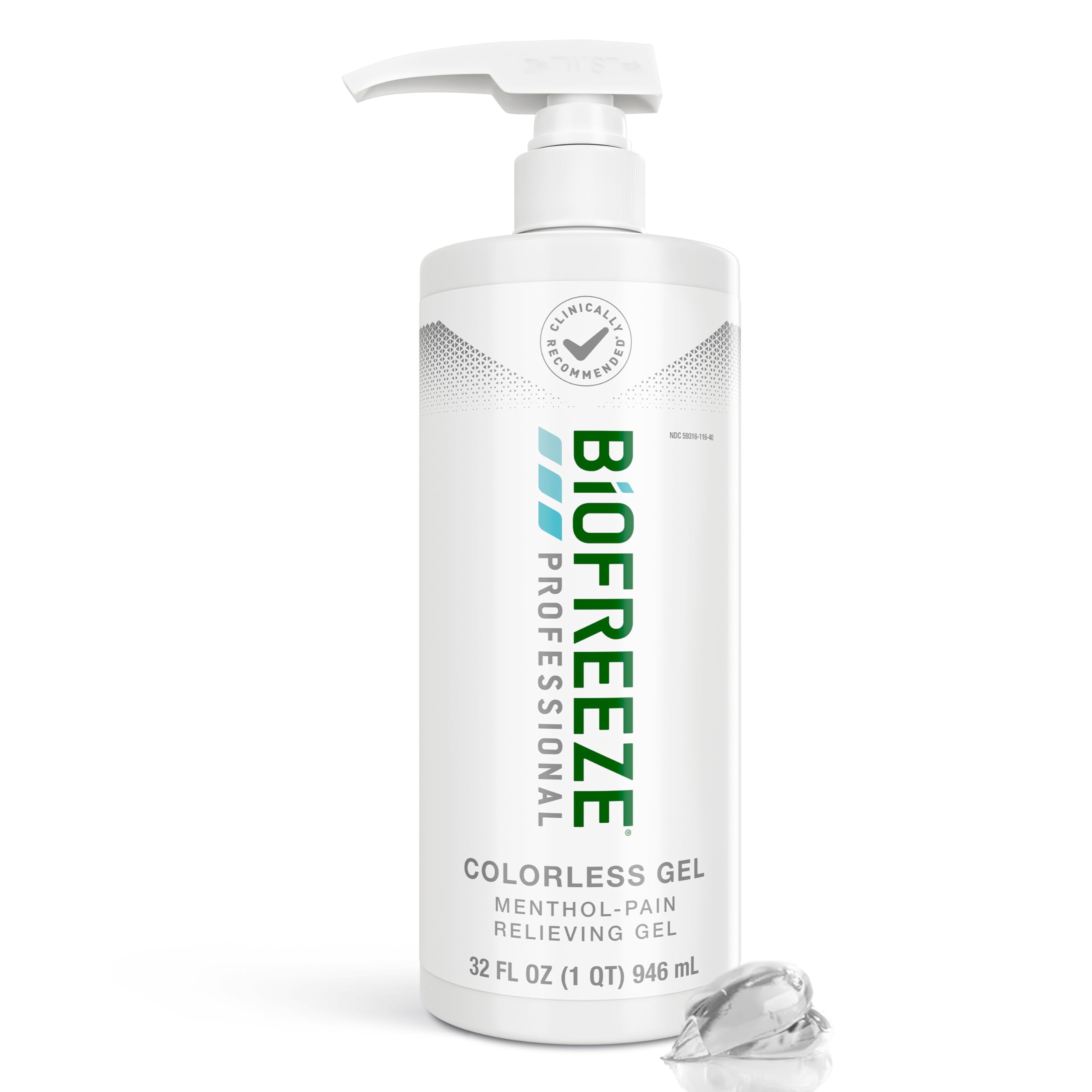 Biofreeze Professional Gel Pain Relief for Knee, Neck, Hip, Joint, Shoulder, & Simple Backache, Arthritis Pain Reliever, Sore Muscle Relief, Colorless Menthol Gel 32 Fl Oz Biofreeze Au supplements