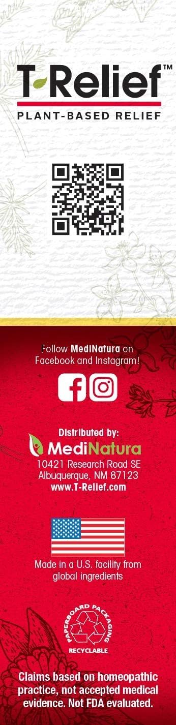 MediNatura T-Relief Extra Strength Cream Arnica +12 Natural Relieving Actives for Back Pain Joint Soreness Muscle Aches & Stiffness, Whole Body Fast Acting Relief for Women & Men - 3 oz MediNatura Au supplements