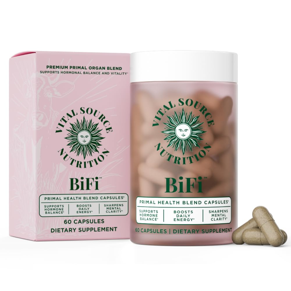 Vital Source Nutrition - BiFi Capsules - Premium Primal Organ Blend - Supports Hormone Health, Energy, Stamina & Clarity - Daily Vitality - Ancestral Supplements for Women - No Artificial Ingredients Vital Source Nutrition Au supplements